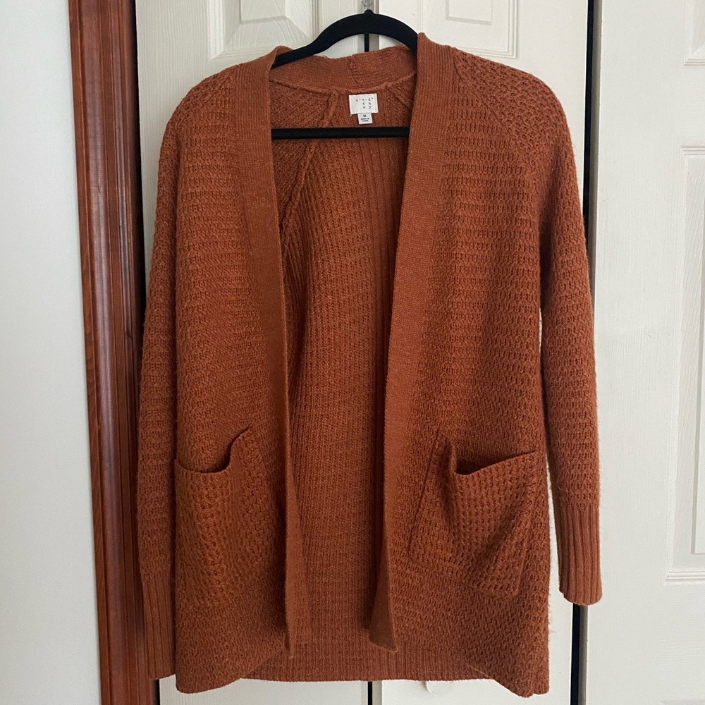 A New Day Burnt Orange Cárdigan Size M